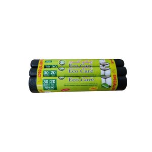 Eco Care Garbage Bag Black 60X90cm 20'S X3pcs Offer