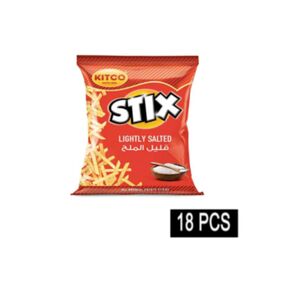 Kitco Stix Lightly Salted Potato Chips 20 Gr X18