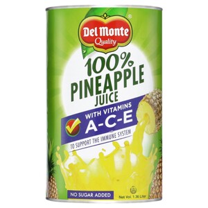 Del Monte Juice Pineapple No Sugar Added 1.36L