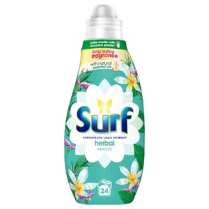 Surf Concentrated Liquid Detergent Herbal Extracts 24 Washes 648Ml