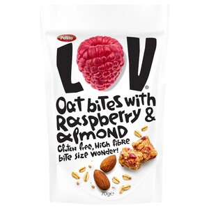 Pellito Lov Oat Bites Raspberry & Almond 70G