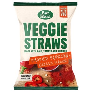 Eat Real Veggie Straws Smoked Paprika & Chilli 110G