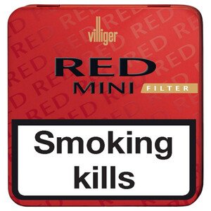Villiger Red Mini Filter 20 Pieces