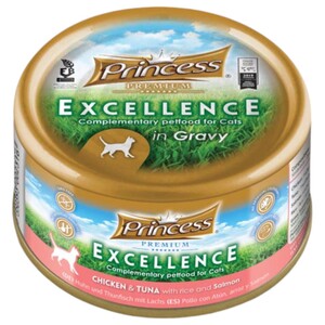 Princess Premium Excellence Chicken & Tuna With Rice & Salmon 70G