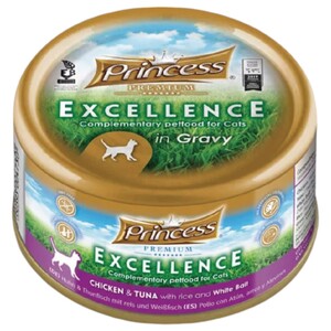 Princess Premium Excellence Chicken Tuna With Rice And White Bait 70G