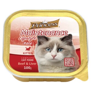 Princess Maintenance Lifestyle Pate Kitten Beef & Liver 100G