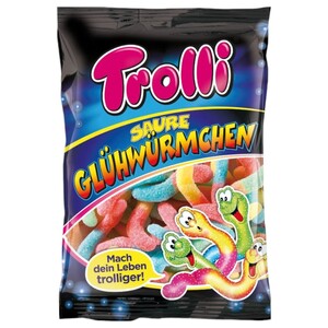 Trolli Sour Glow Worms 200G