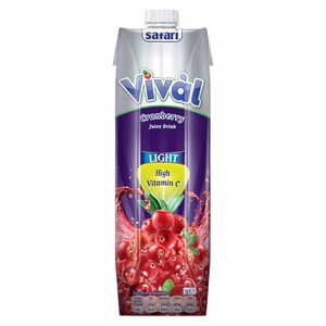 Safari Vival Juice Cranberry Light 1L
