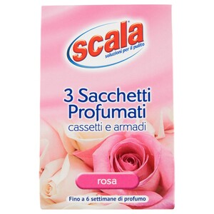 Scala Wardrobe Air Freshener Rose Scent 3 Pieces 7G