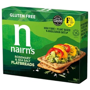Nairn's Flatbreads Rosemary & Sea Salt Gluten Free 150G