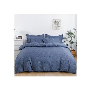 Fashion Microfiber Quilt Cover King Printed 6 Pcs