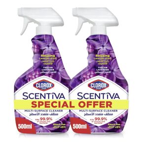 Clorox Multi Surface Cleaner Scentiva Lavender Spray 500 Ml Pack Of 2