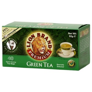 Lion Brand Green Tea 40 Bags 92G