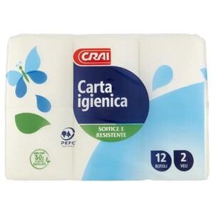 Crai Carta Igienica 12 Rolls