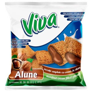 Viva Hazelnut Cream Filled Pillows 100G