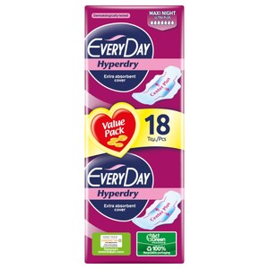 Everyday Hyperdry Maxi Night 18 Pieces