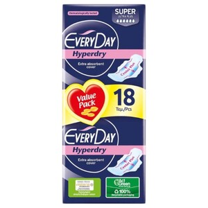 Everyday Hyperdry Super 18 Pieces