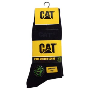 Cat Pure Cotton Socks Black 43-46