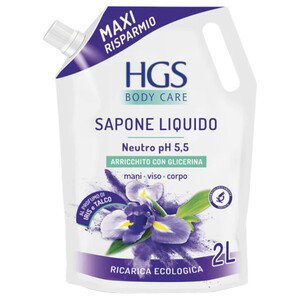 Hgs Sapone Liquido Iris E Talco 2L