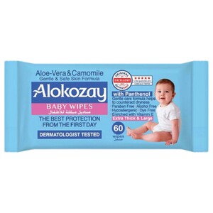 Alokozay Baby Wipes Aloe-Vera & Camomile 60 Pieces