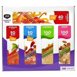 Berkley Jensen Food Storage Bags 340 Pieces