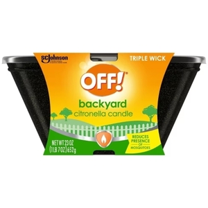 Off! Backyard Citronella Candle Triple Wick 652G
