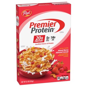 Post Premier Protein Cereal Mixed Berry Almond 311G