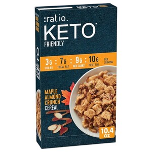 :Ratio Keto Cereal Friendly Maple Almond Crunch 294G