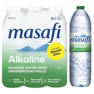 Masafi Alkaline Water 1.5L X6 Special Offer