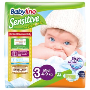 Babylino Sensitive Diapers No.3 4-9Kg 22 Pieces