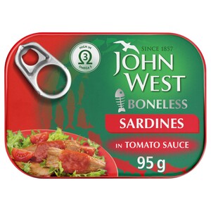 John West Boneless Sardines In Tomato Sauce 95G