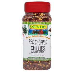 Country Red Chopped Chillies Flap Jar 200G