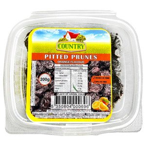 Country Pitted Prunes Orange Flavor 200G