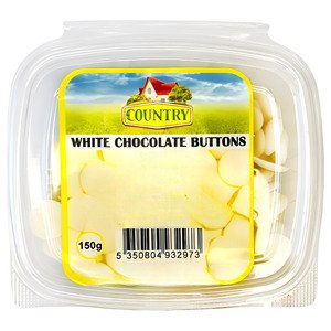 Country Chocolate Buttons White Bowls 50G