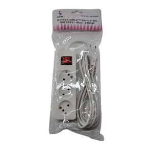 Genex Socket With 2*1.0Mm2*3M 2500W 3Sockets