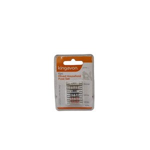 Kingavon 6Pc Mixed Household Fuse Set 13&5&3Amp