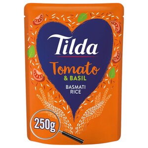 Tilda Basmati Rice Tomato & Basil Gluten Free 250G
