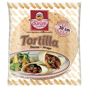 Durum Tortilla Wraps 30Cm 18 Pieces