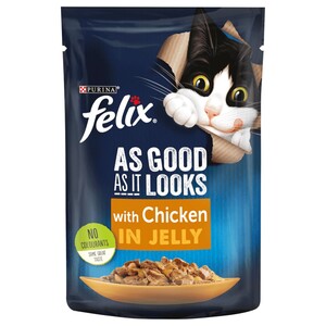 Felix As Good As It Looks Chicken In Jelly Pouch 100G