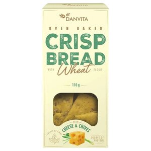 Danvita Crisp Bread Wheat Cheese & Chives 110G