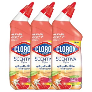 Clorox Toilet Cleaner Scentiva Citrus Grove 709Ml X3