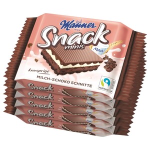 Manner Snack Milk Chocolate 25G X5