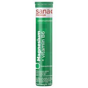 Sana+ Premium Magnesium + Vitamin B6 Lemon Flavour 80G