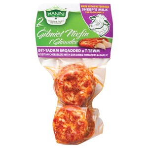 Hanini Mature Sheep Cheeselets Sundried & Garlic 2 Pieces 83G