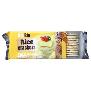 Bin Bin Rice Crackers Cheese 100G