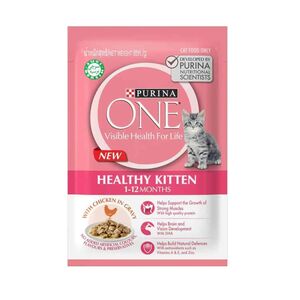 Purina Healthy Kitten Chicken Cat Food 1 -12 Months 85 Gr
