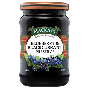 Mackays Blueberry & Blackcurrant Preserve 340G