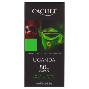 Cachet Dark Chocolate Uganda 80% Cacao 100G