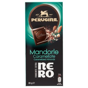 Perugina Dark Chocolate Tablet Caramelized Almonds 85G