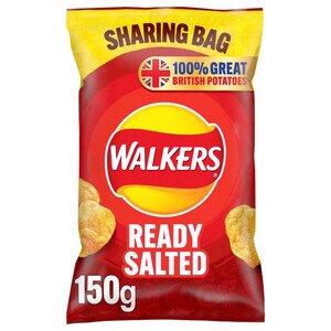 Walkers Ready Salted Sharing Bag 150G